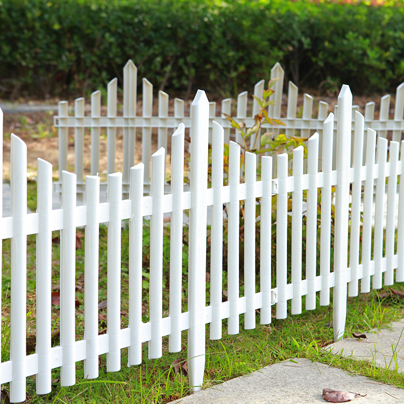 Factory direct plastic gardening fence garden fence indoor and outdoor courtyard white decorative fence fence