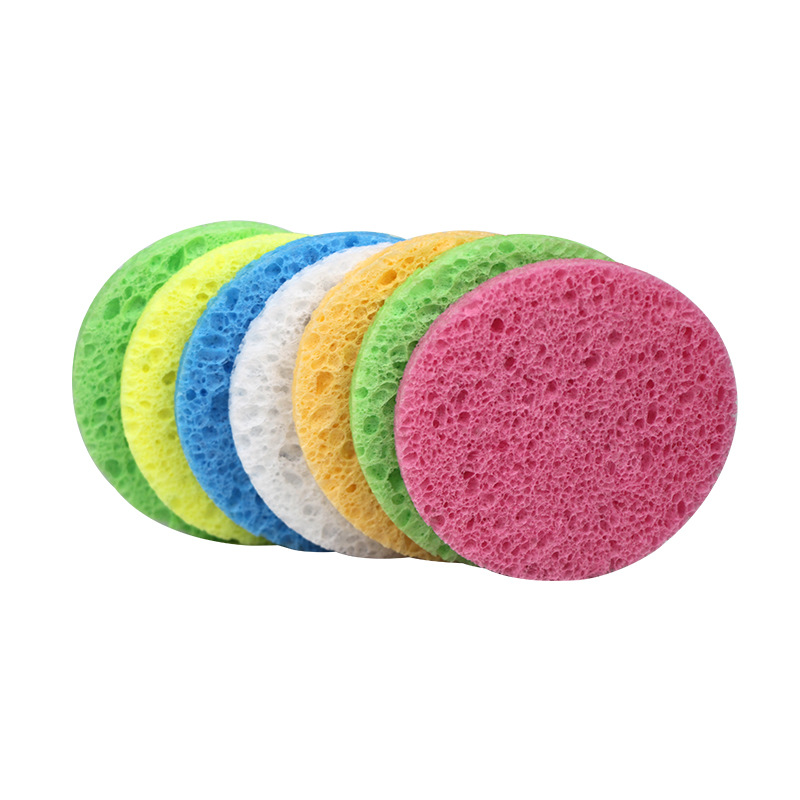 Beauty Salon Special Compressed Wood Pulp Cotton Facial Cleansing Sponge Deep Cleansing Sponge Delicate Skin-Friendly Facial Cleansing Sponge