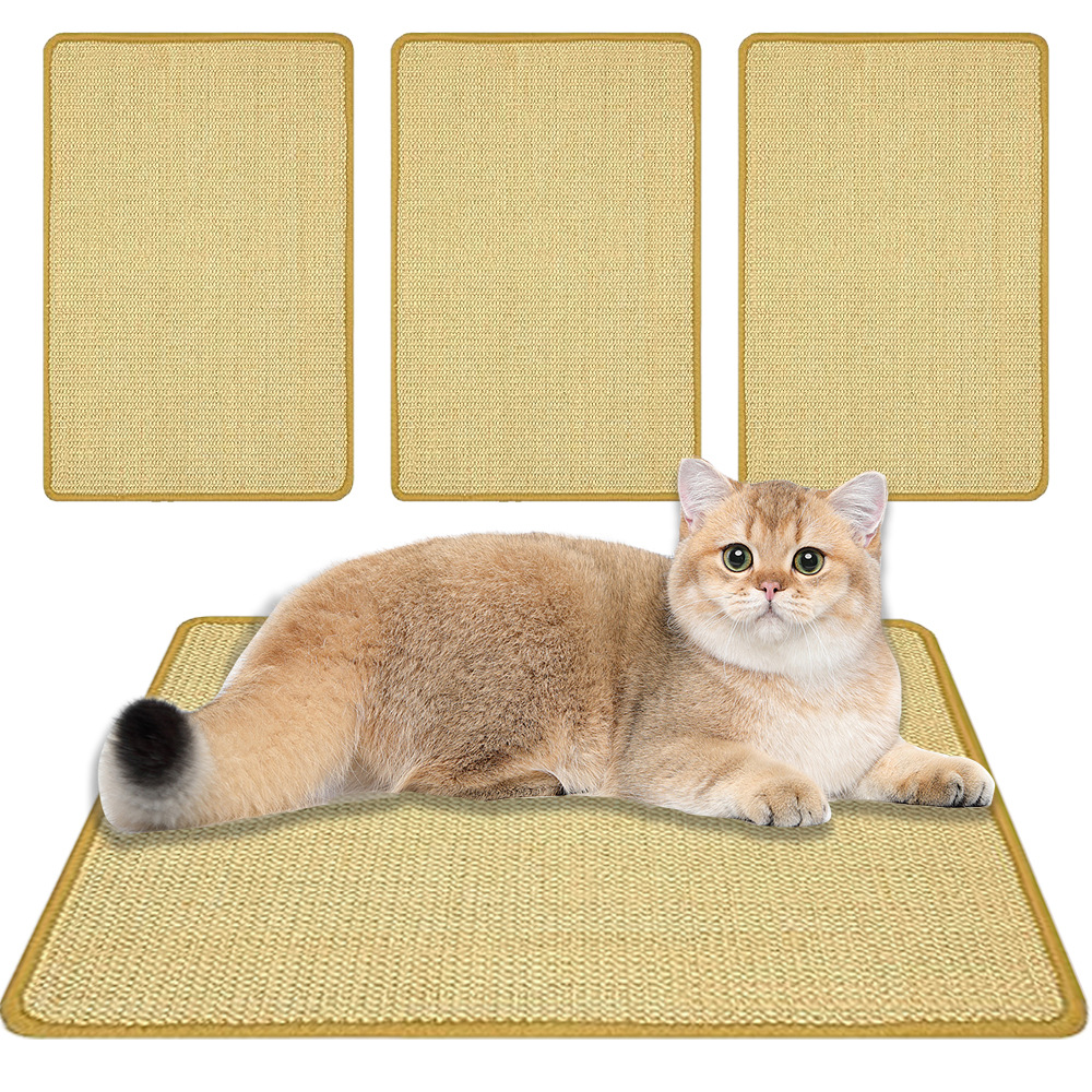 Cat scratch board sisal cat scratch mat cat toy pet carpet claw grinding artifact no dandruff scratch resistant sisal mat wholesale