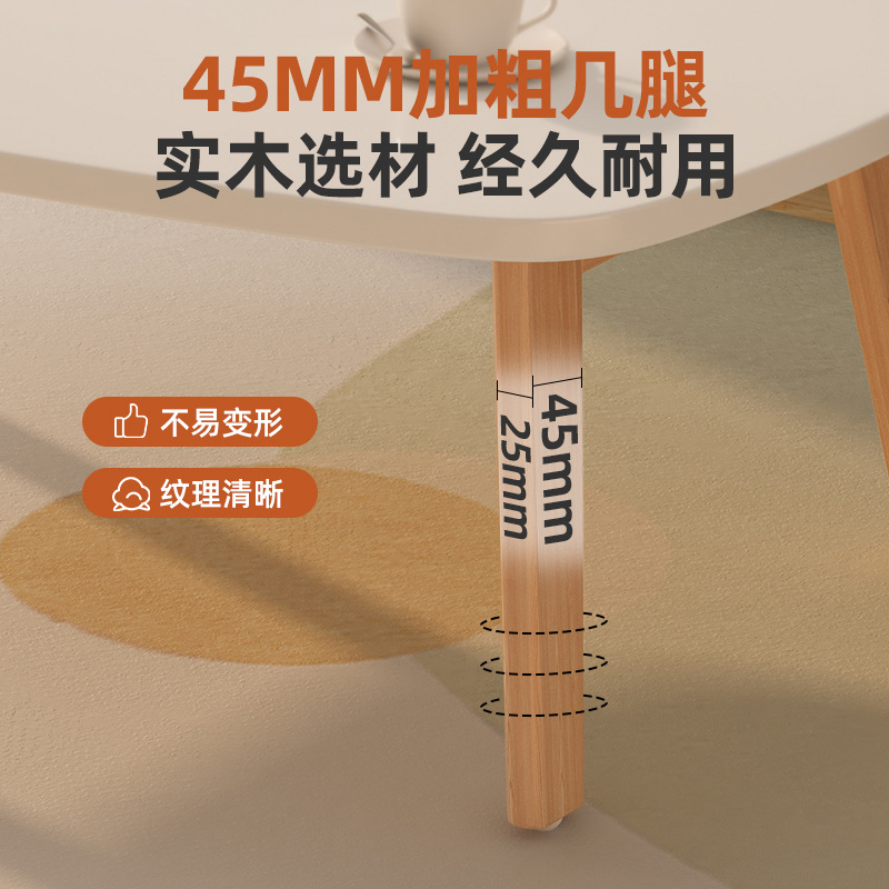 Wholesale Japanese Coffee Table Small Apartment Living Room Ins Style Thickeneded Solid Wood Table Legs Installation-Free Foldableable Small Coffee Table