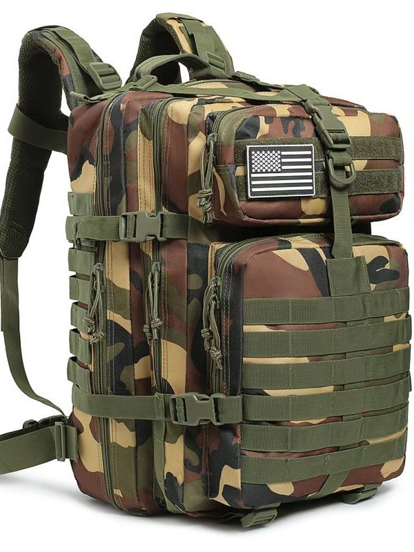 Outdoor Sports Waterproof Backpack Hiking Mountaineering Camping Large Capacity Molle Expansion 3P Tactical Bag