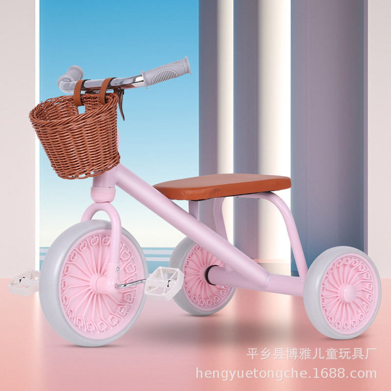 Baby Pedal Tricycle, Main Product: Stroller for Infants Aged 1-3, Toddler Stroller for Children Aged 3-5, Three-Wheeled Bicycle, Hot-Selling, High-View Design