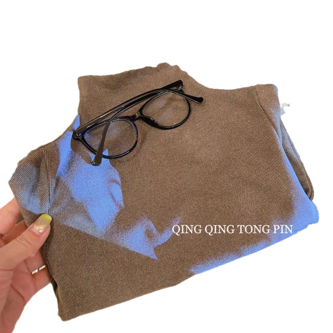 230g High-Quality Cationic Base Layer Shirt for Men and Women, Mid-High Collar Top, Warm Children's Autumn and Winter Half-High Collar