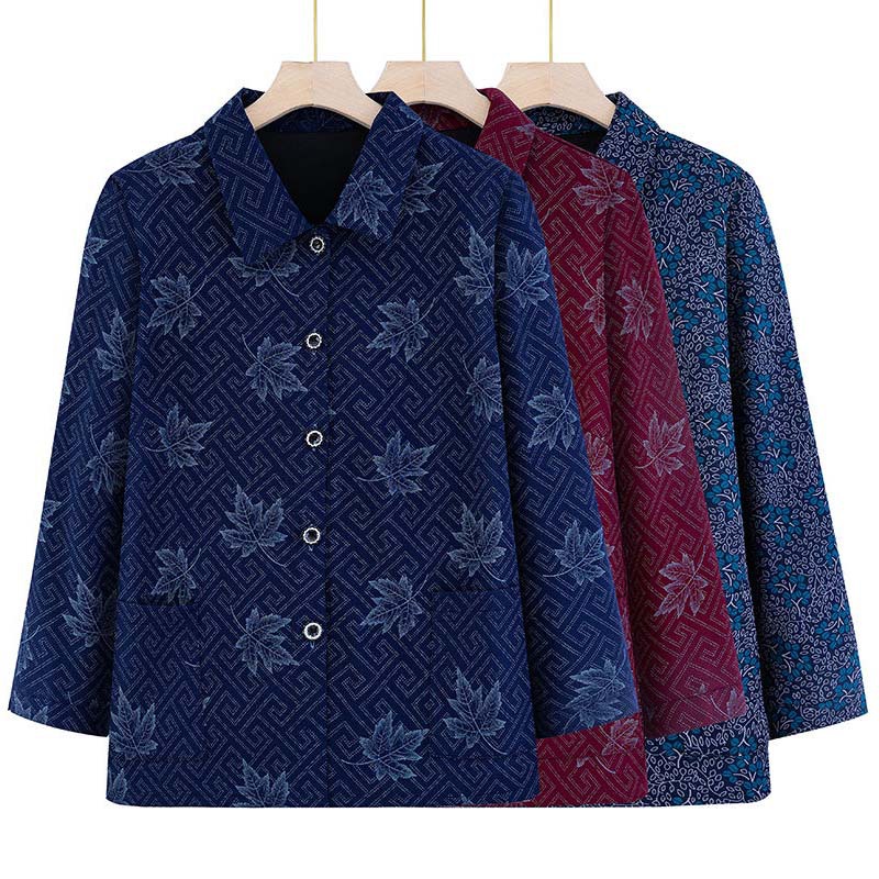 Новая модная одежда для матерей, одежда для женщин среднего и пожилого возраста, весеннее и осеннее пальто для бабушек