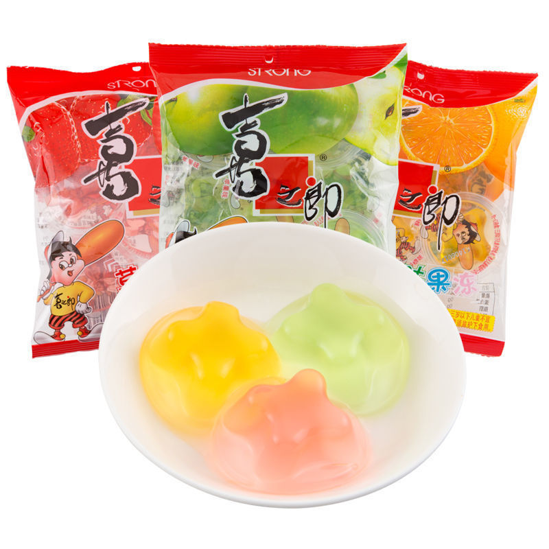 Xizhilang Jelly Whole Box 90g* Bag Fruit Flavor Bulk Stall Snacks Childhood Nostalgic Kidsren's Snacks Wholesale
