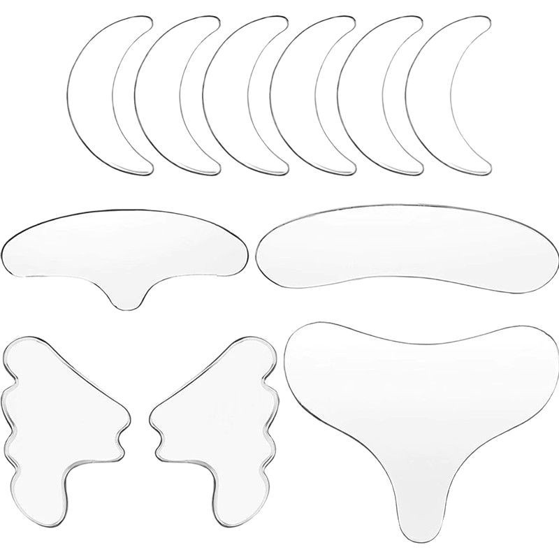 Silicone Anti-Wrinkle Patch, Neck Tightening Face Silicone Anti-Wrinkle Patch, Lifting and Firming Forehead and Nasolabial Fold Face Patch