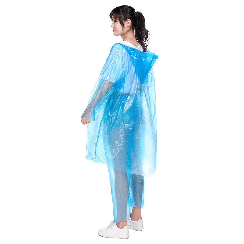 Disposable Raincoat Rain Pants Split suit Thickened Long Full-body Anti-rainstorm Transparent plus size Poncho for Adults and Children