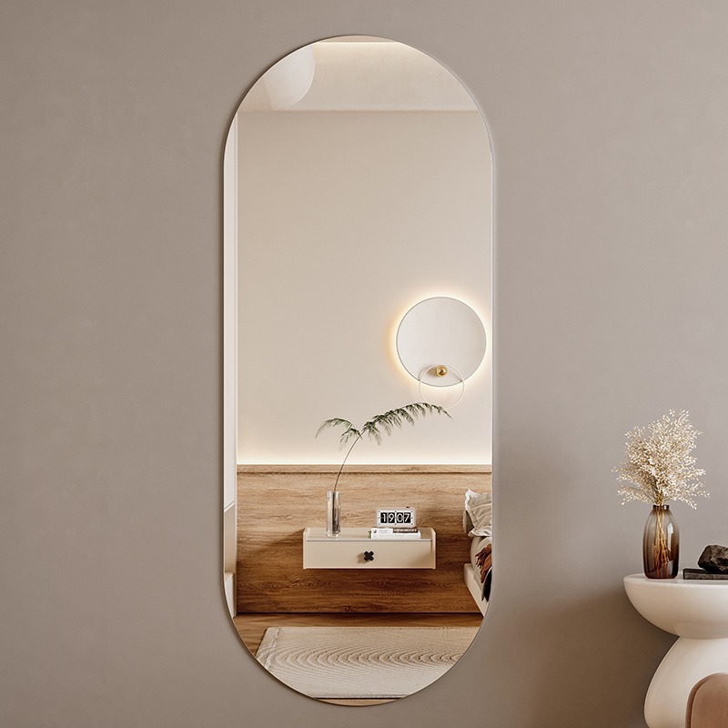 Acrylic Soft Mirror Full-Length Mirror Home Wall-Mounted Self-Adhesive Girls Bedroom Full-Length Mirror Wardrobe Fitting Mirror