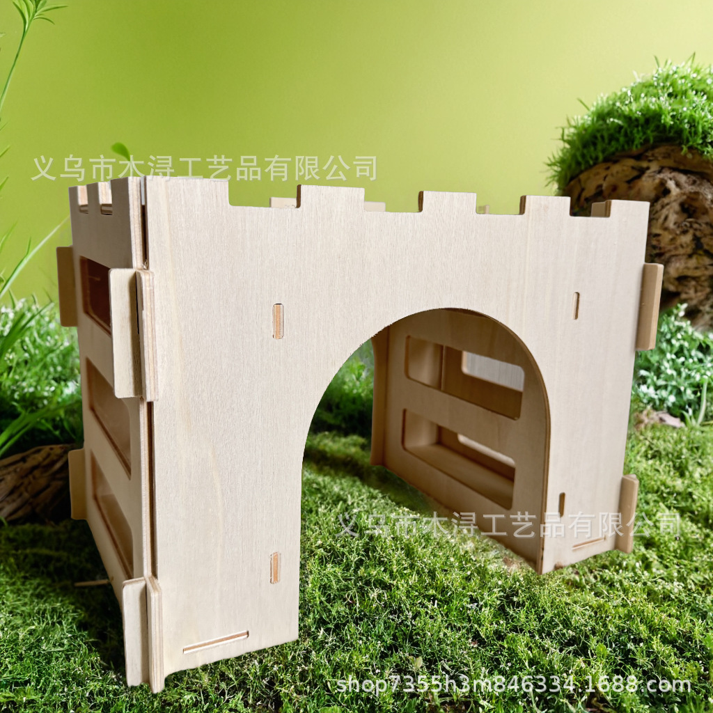 Деревянная кормушка для кроликов, съемная кормушка для морских свинок и крыс, деревянный сенник для кроликов