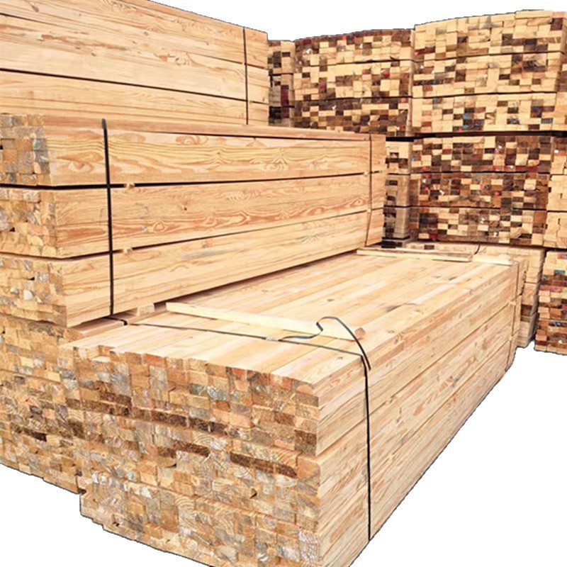Construction Solid Wood Planks for Building Sites, Pine and Fir Wood for Framing, 3.4m 10cm Square