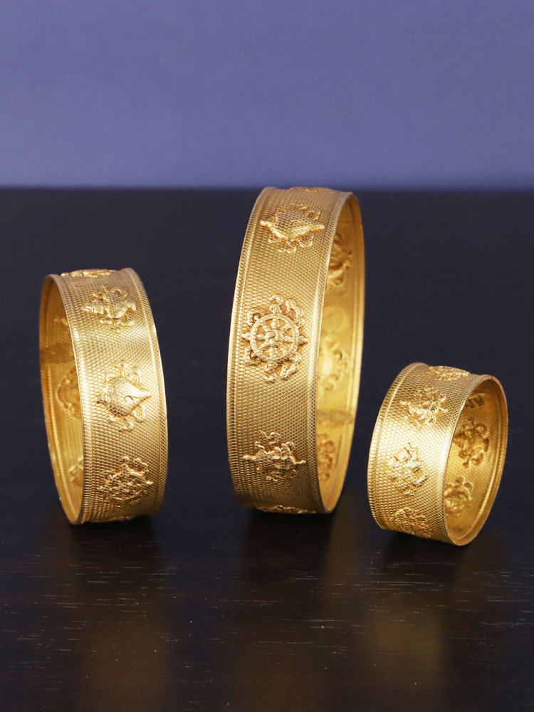 Pure copper manza plate college design can be carried for manza eight auspicious manza tea compass small size manza 10cm