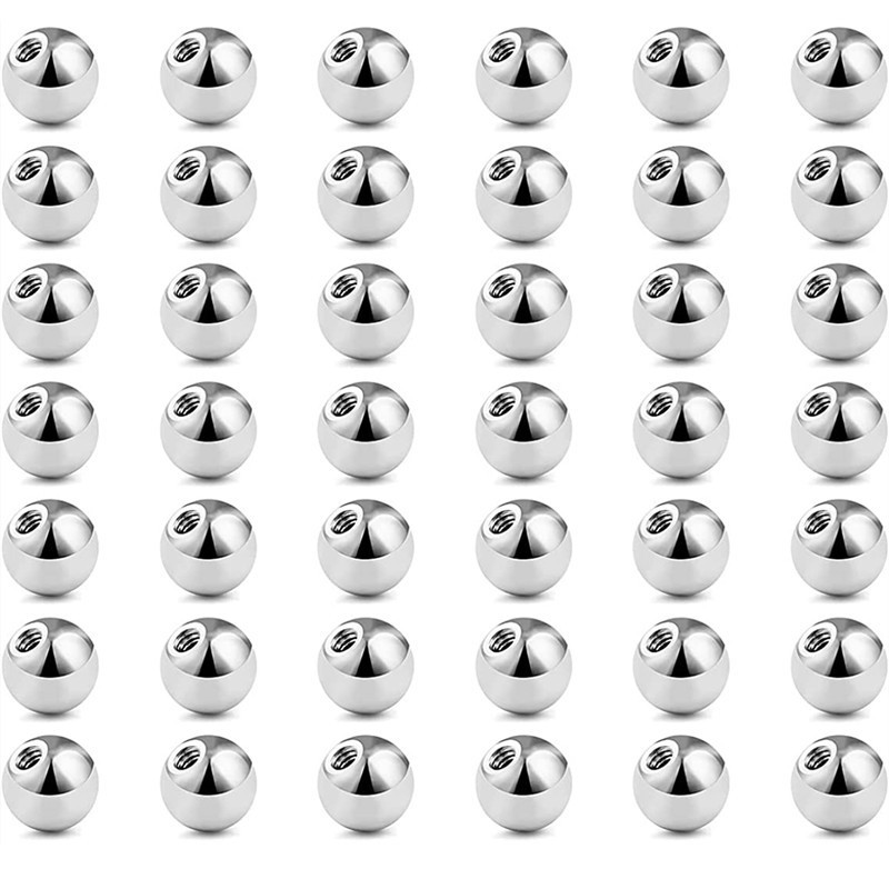 Stainless steel thread ball puncture accessories DIY accessories eyebrow nail nose nail lip nail tooth ball round cake accessories