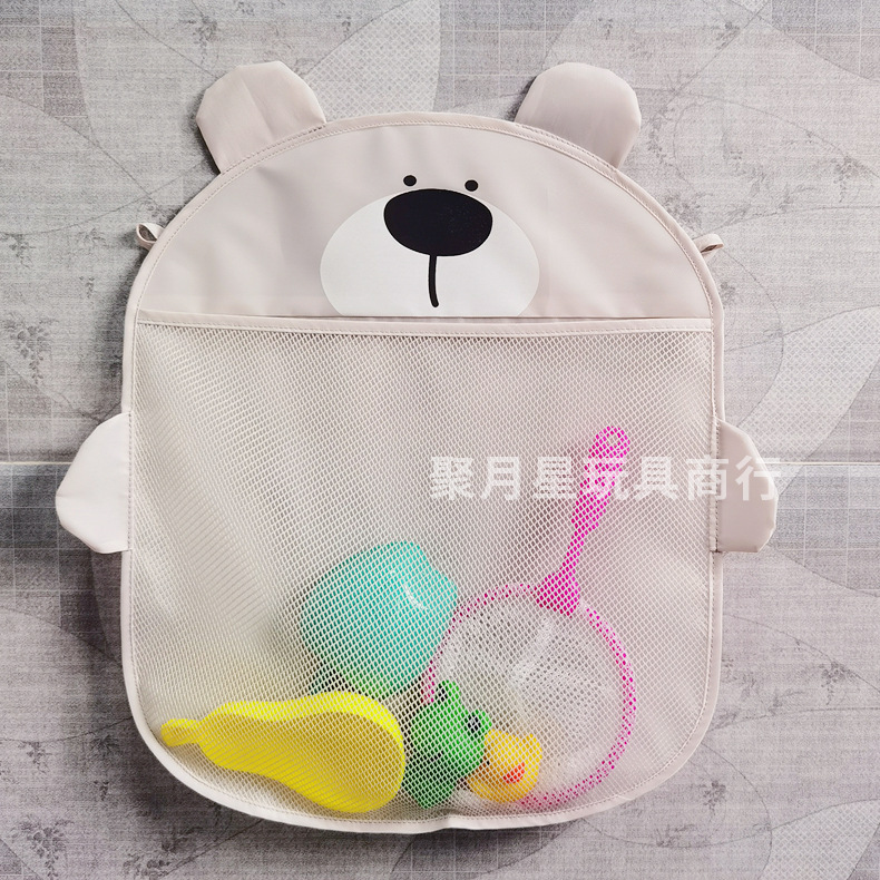 Children's Bath Toy Storage Bag, Baby Bathroom Waterproof Draining Organizer Mesh Bag Storage Hanging Bag, Exclusively for Cross-Border Sales