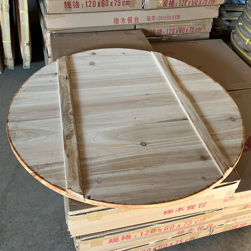 Factory Direct Fir Round Table large food stall restaurant running mat desktop hotel home round table large round table wholesale