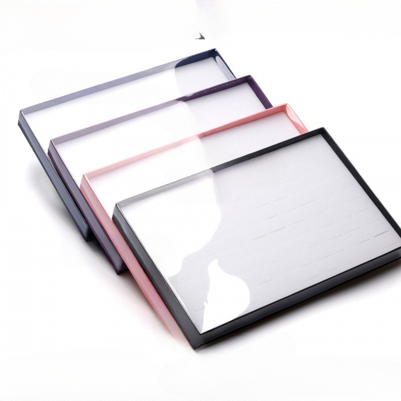 Jewelry Desktop Cover Factory Storage Ring Hundred Tray Discovery Box Display Earring Box Spot Wholesale Box Belt