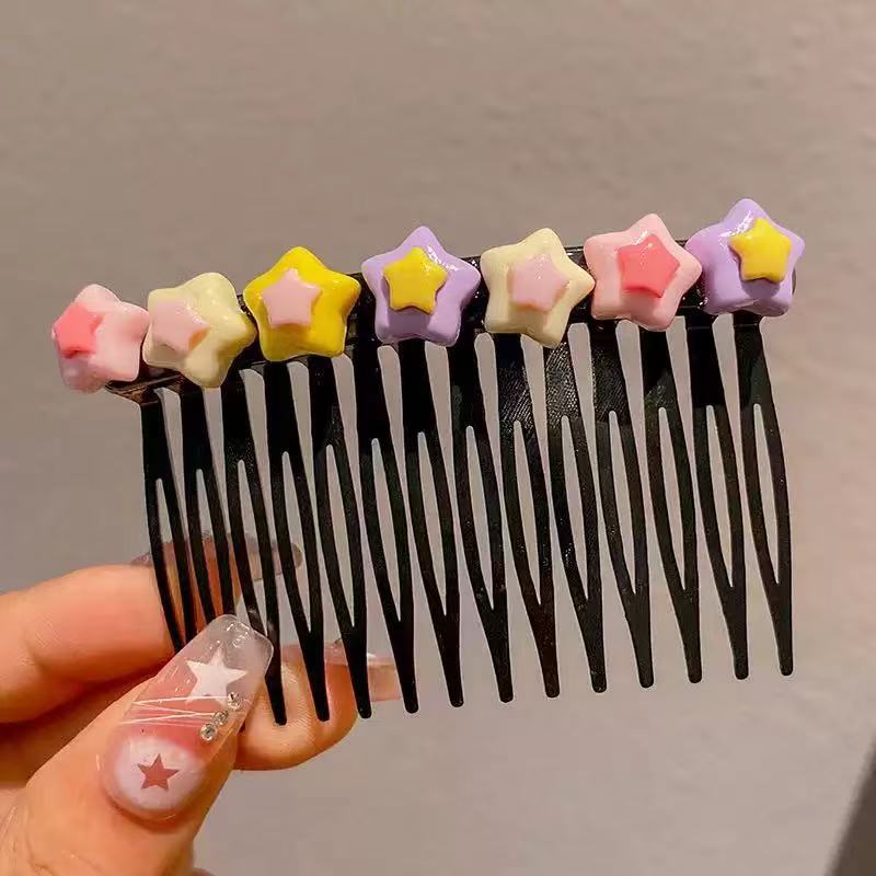 Children's Bangs Hair Comb Girl's Broken Hair Artifact Kidsren's Forehead and Back Hairpin 2025 New Baby Headwear