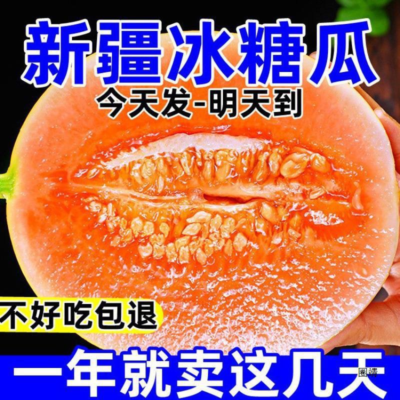 Сладкая и сочная дыня медовая Минцин Ганьсу, свежая канталупа, сезонная ароматная дыня