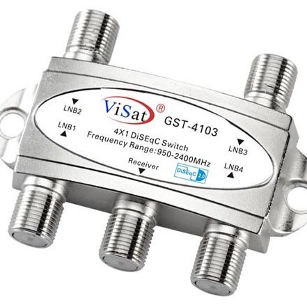 DiSEqC2.0 4x 1 satellite TV signal four-to-one switch GST-4103 switch branch
