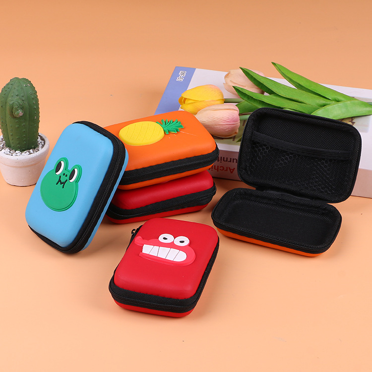 Factory wholesale Korean cute cartoon headphone bag portable storage bag small coin purse children's bag spot cosmetic bag