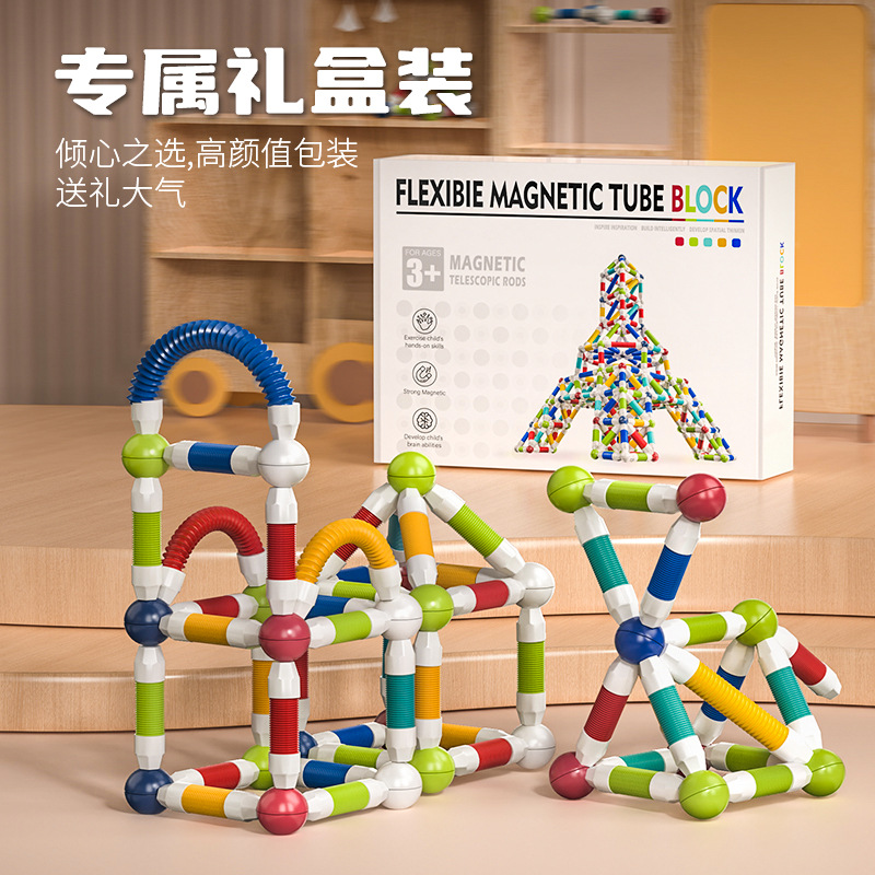Variety of Magnetic Sticks for Kidsren and Babies Assembled Building Blocks for Girls Magnet Intelligence Splicing Educational Early Education Toys Gifts