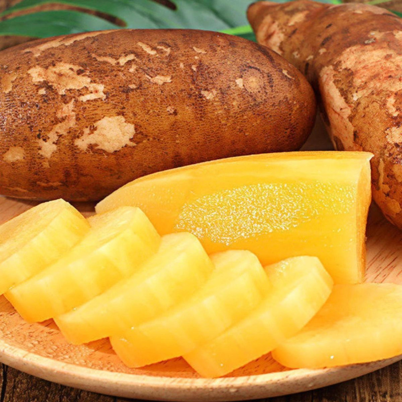 Fresh Yunnan Tian Shan Snow Lotus Root, Seasonal Whole Box Selection of Juicy Red and Yellow Heart Snow Lotus Root