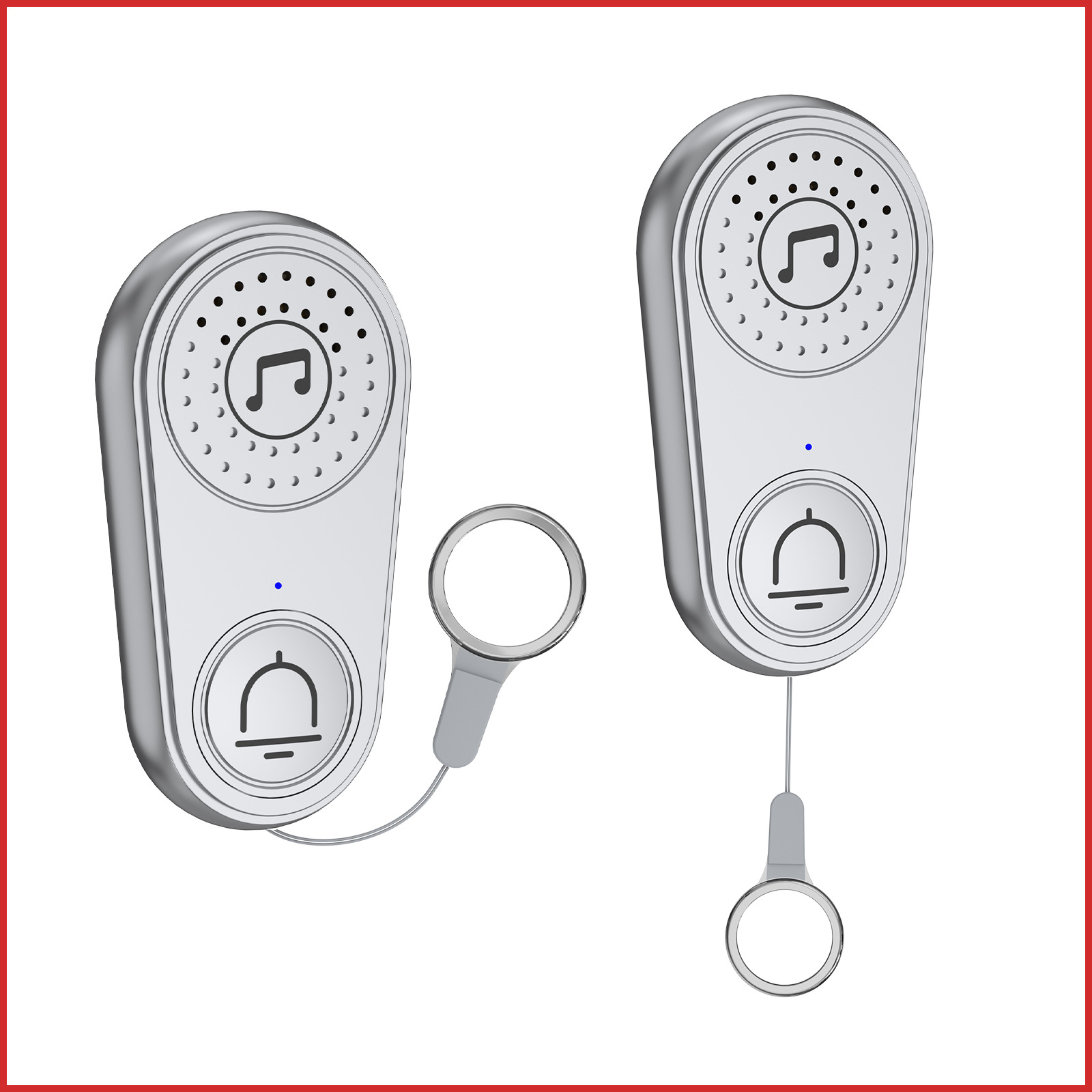 Cross-Border Wireless Two-Way Pager Emergency Home Use for Elderly and Children, Bedside Doorbell, Wireless Doorbell for Opening Doors