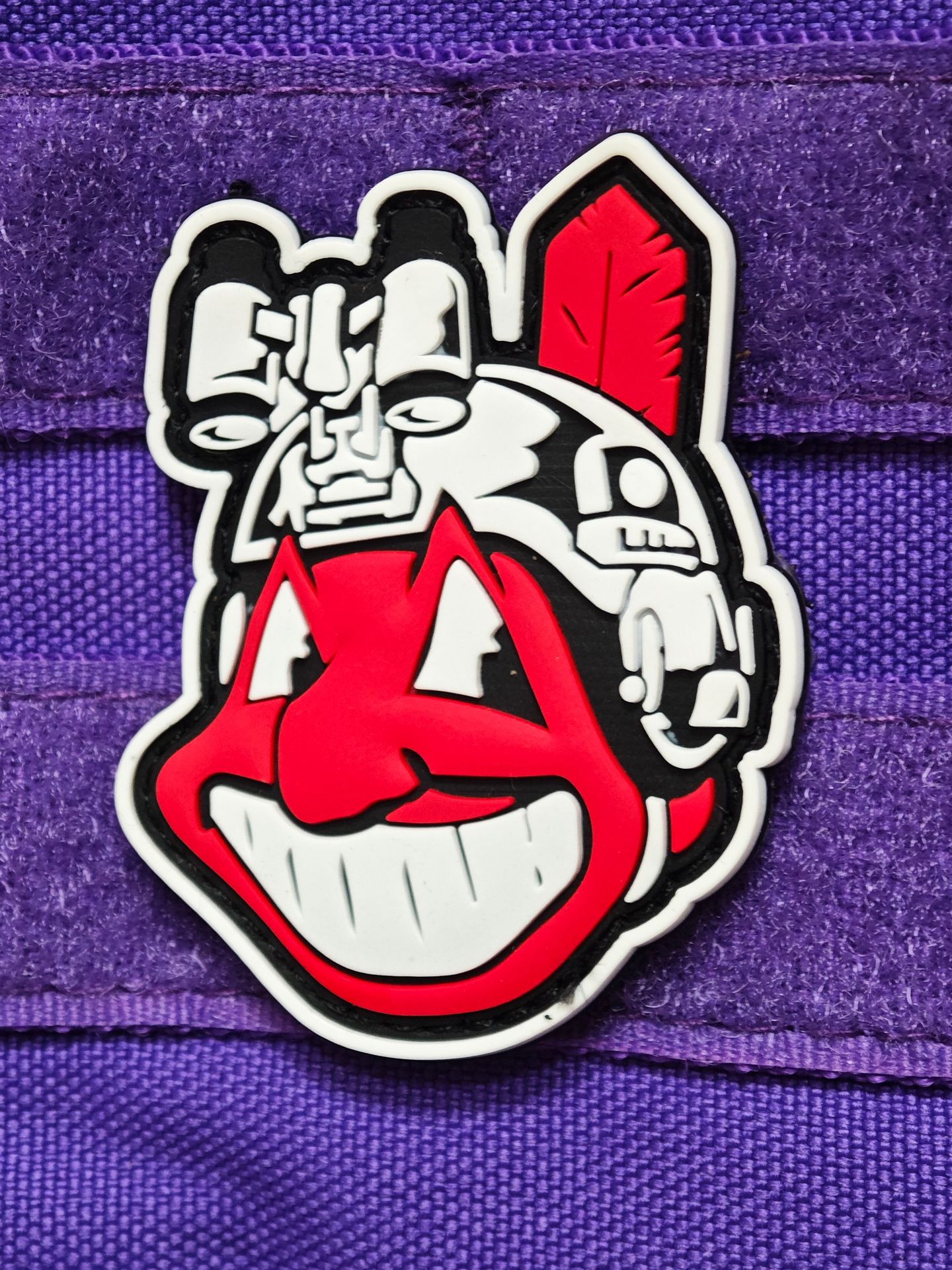 Manufacturers small batch velcro PVC plastic drop morale epaulettes tactical PVC soft rubber armband nylon rubber