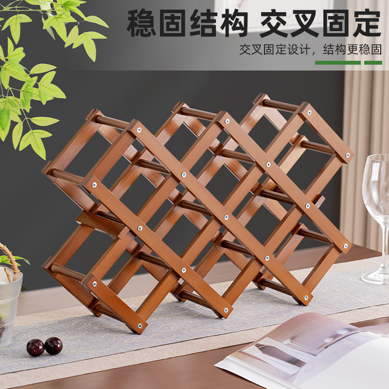 Desktop Wine Rack Living Room Wine Cabinet Ornaments Inclined Multi-Layer Household Wine Cabinet Rack Storage Rack Simple Wine Rack