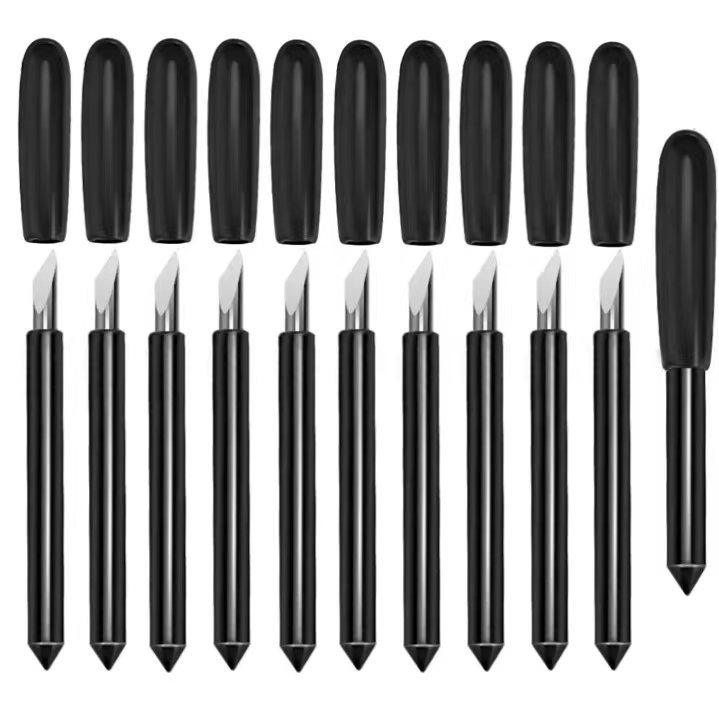 Cross-Border Gold Black Roland Engraving Knife Deep Point Cutting Blade