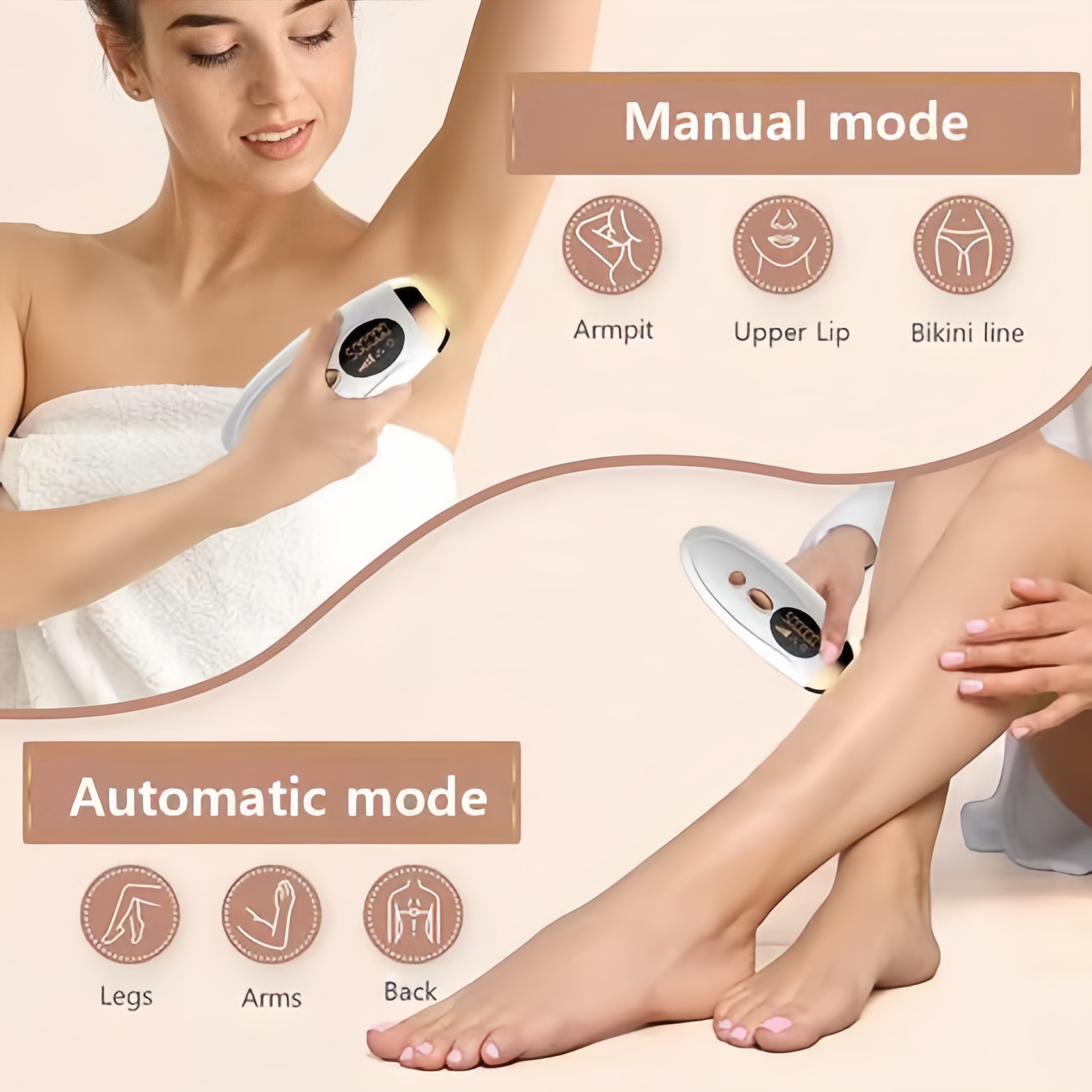 Foreign Trade 883Ipl Laser Hair Removal Instrument Household Photon Rejuvenation Painless Hair Removal Shaving Hair Remover Portable Card Box