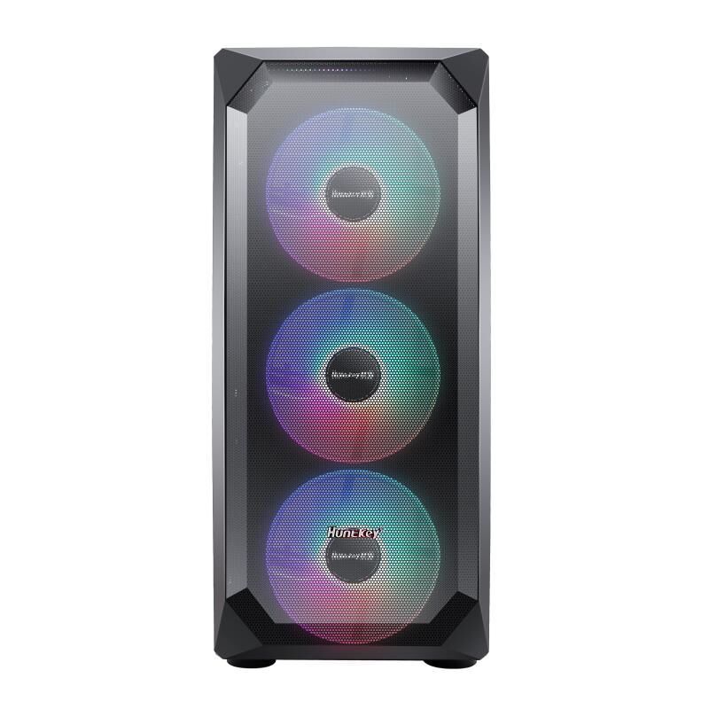 Dark Night Hunter 5 Computer Case Desktop DIY Full Side Transparent Game Water-Cooled Atx Large Board Back-Line Case