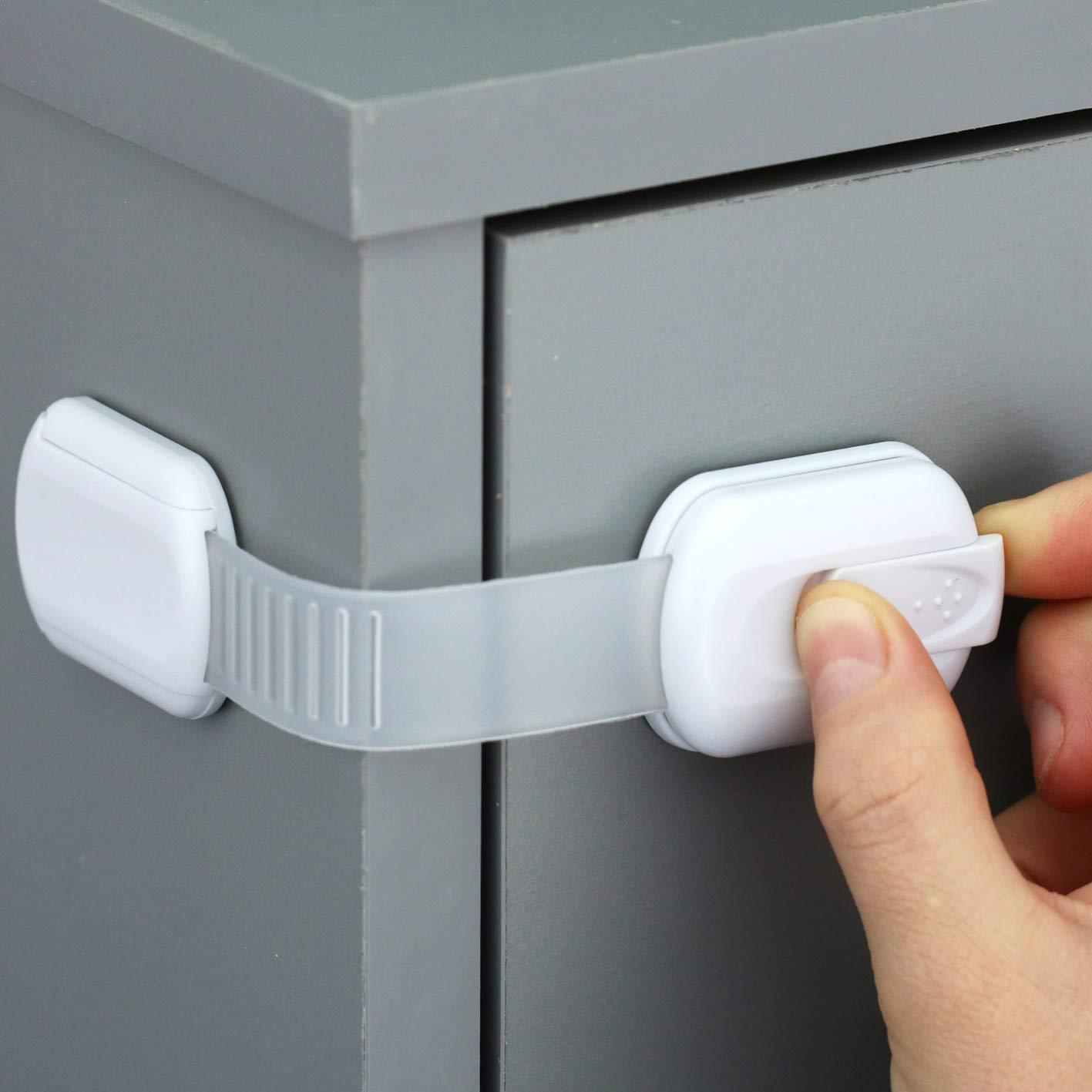 Child safety protection drawer lock Amazon child protection lock multi-function cabinet door refrigerator lock buckle child anti-pinch