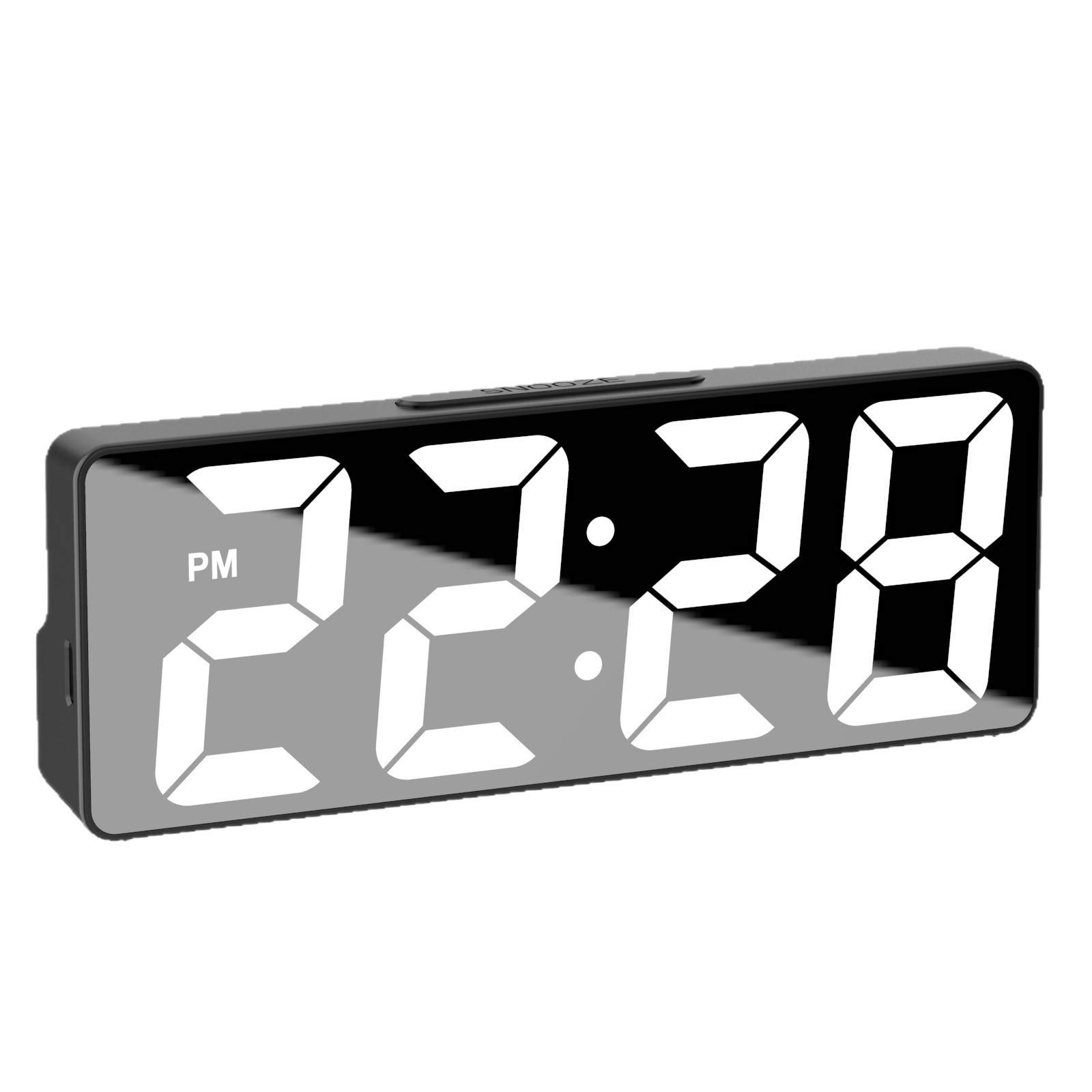 Cross-border Simple LED Digital Alarm Clock Student Plug-in Dual-use Small Alarm Clock Digital Clock Voice-controlled Perpetual Calendar