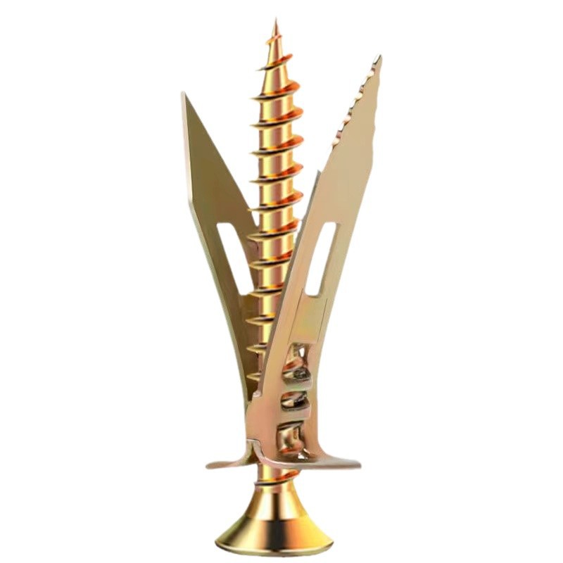 Type A Gypsum Board Driven Insert Gecko Expansion Nail High Manganese Steel Color Zinc Expansion Screw for Gypsum Board