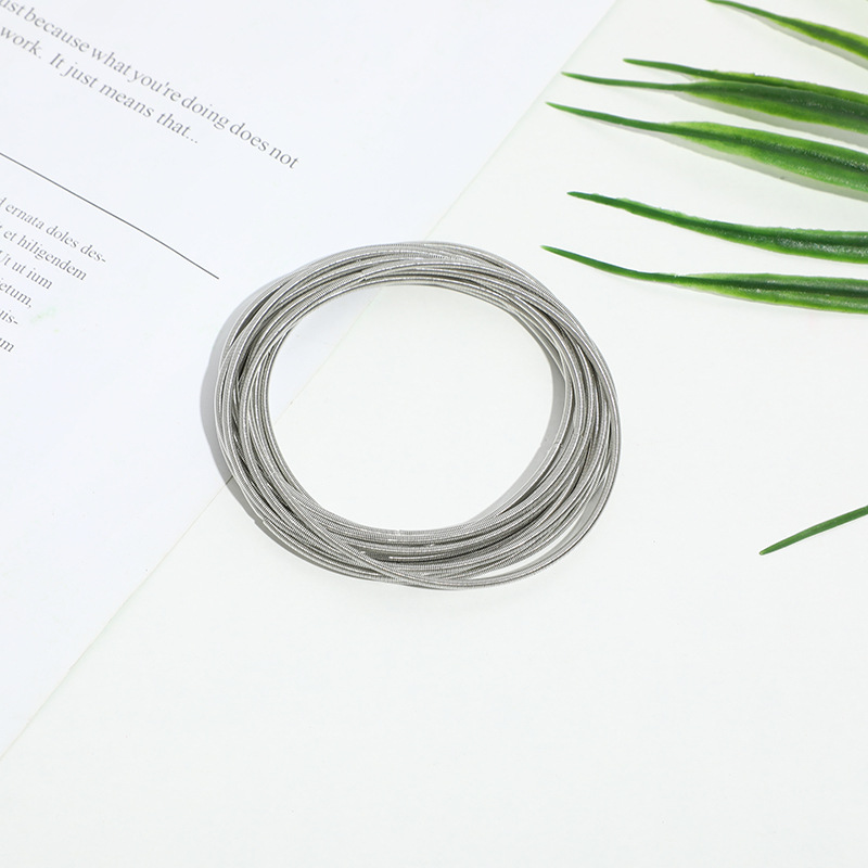 Wire Diameter 1.7mm Spring Gold Wire Bracelet Can Tighten the Screw Head Can Open the Wire Spring Bracelet Bracelet Wholesale