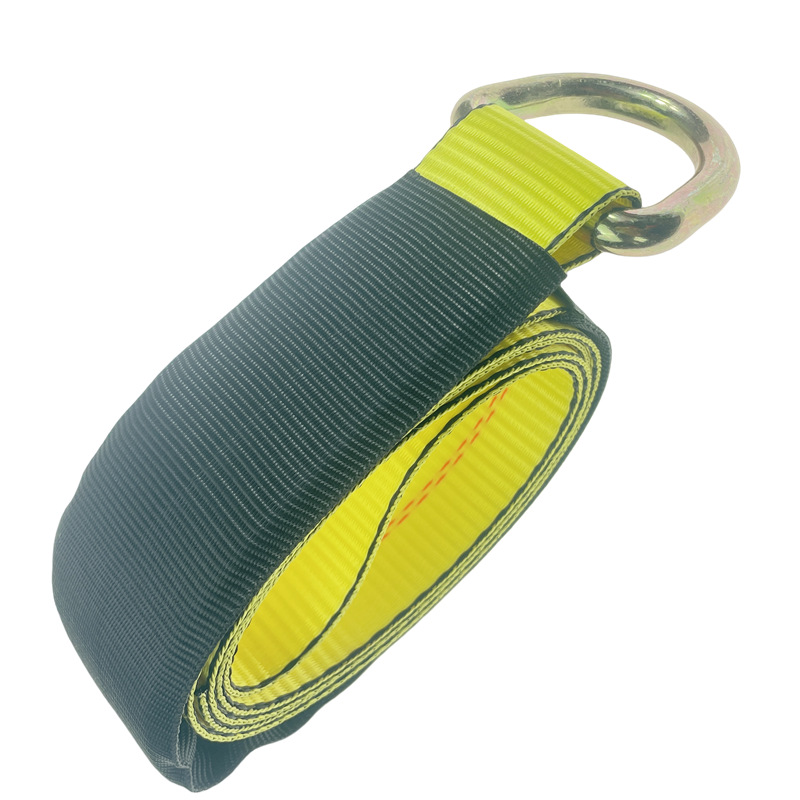 2 inch D ring long belt plus protective cover trailer fixed car tire binding tightening belt binding belt Amazon hot sale