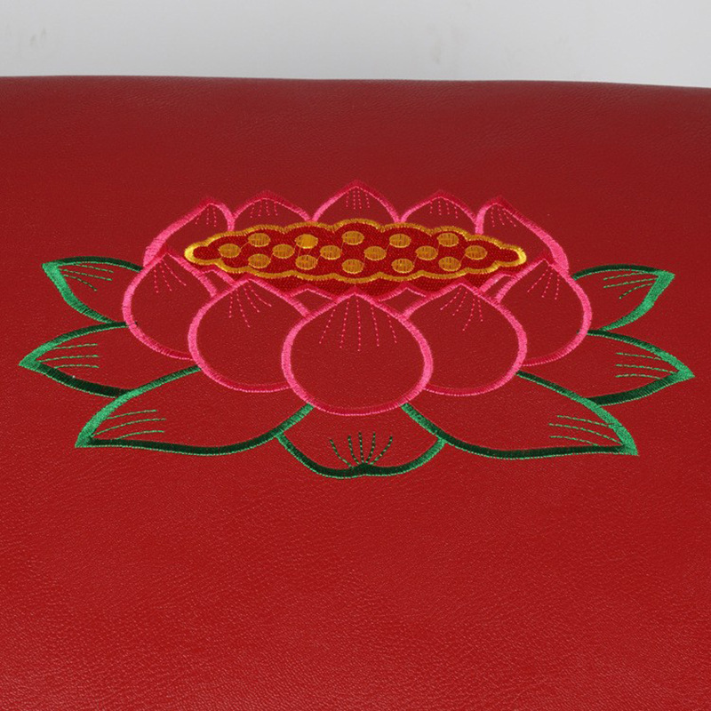 Temple Kneeling Mat Embroidered Buddha Worship Mat Lotus Embroidered Worship Mat Home Wholesale Buddha Hall Kneeling Mat Worship Stool