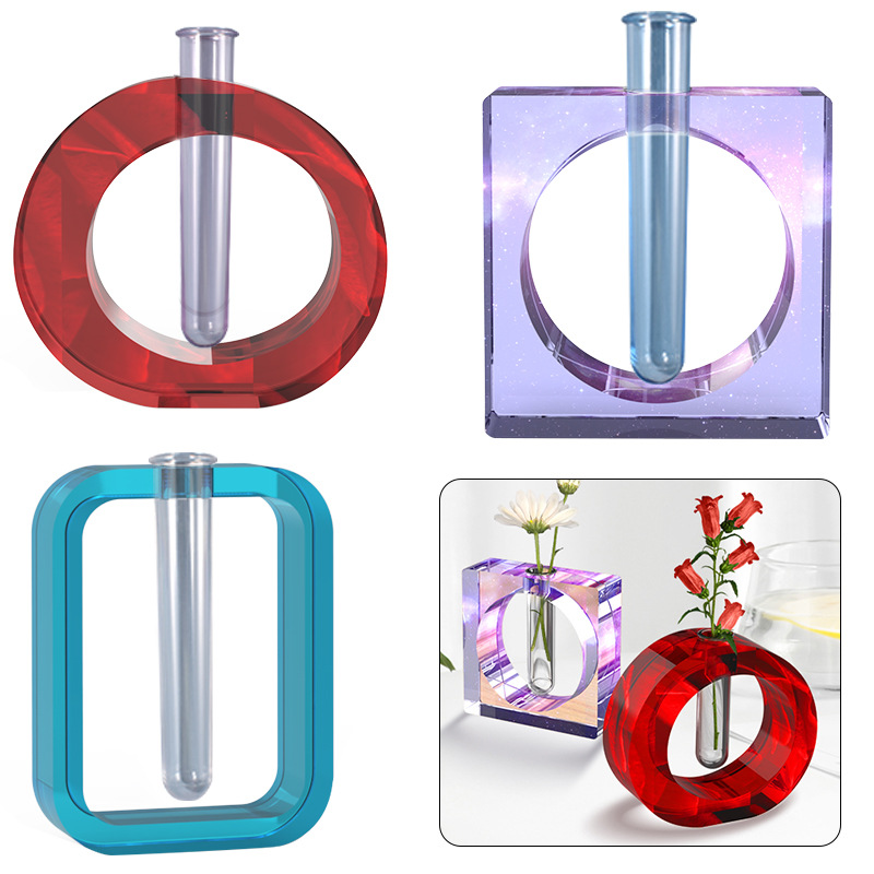 Poppy DIY Crystal Glue Mold Lotion Bottle Press Nozzle Flower Device Test Tube Various Jewelry Accessories