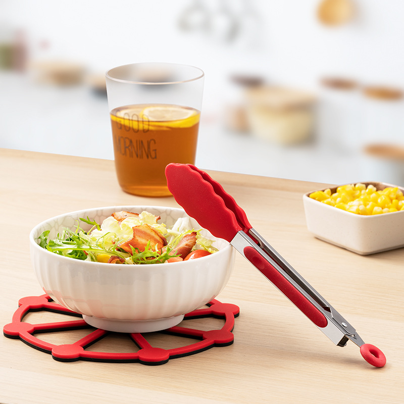 430 stainless steel food clip outdoor barbecue barbecue steak clip high temperature food clip kitchen tool BBQ