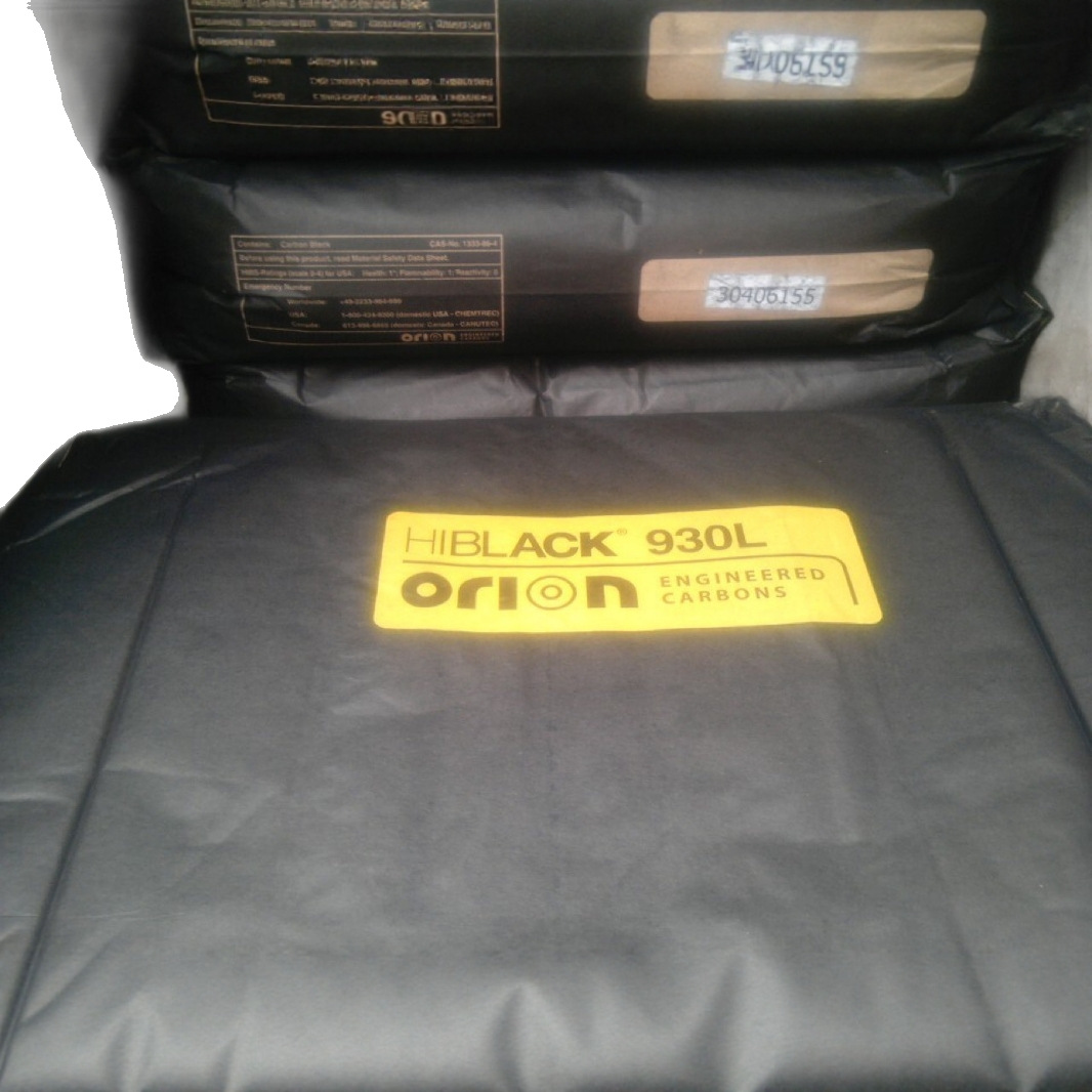 Orilon Degussa Carbon Black Hiblack 930L Is Used in Plastic Coatings with Good Blackness and Blue Phase Medium Pigment Carbon