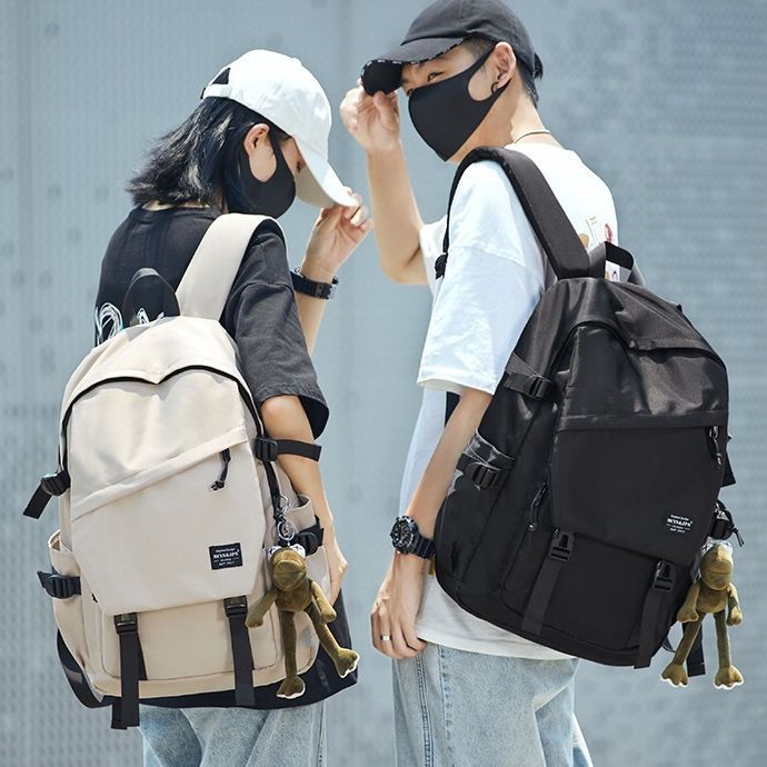 Ready-Made Schoolbags for Junior High School Boys New High School College Girls Trendy Brand Large-Capacity Computer Backpacks Couple Backpacks