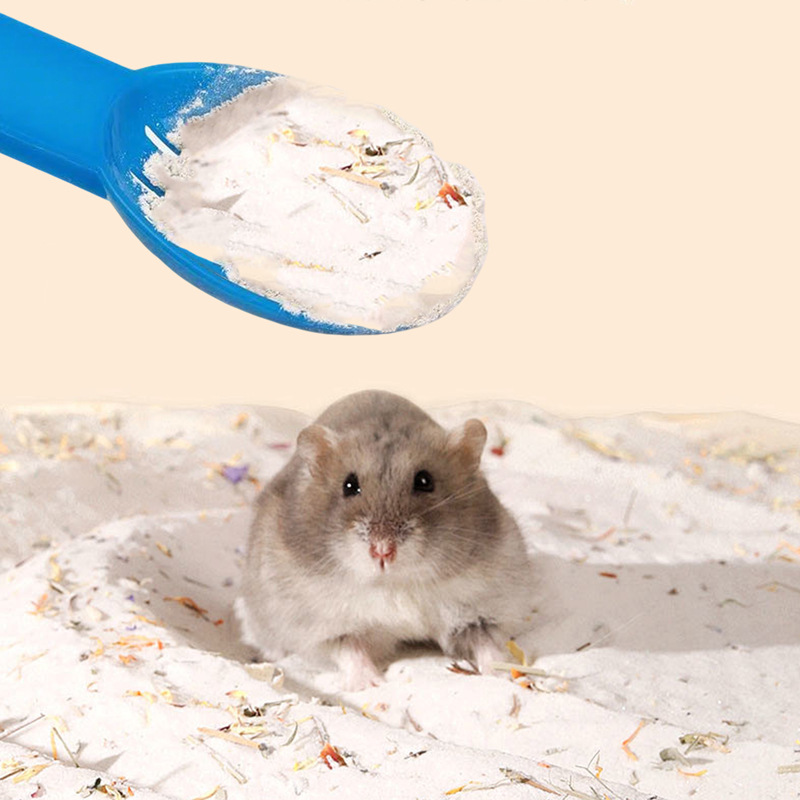 Hamster Chinchilla Sand Shovel Hourglass Bath Sand Shovel Urine Sand Clumping Pad Hourglass Cleaning Bathroom Shovel Bath Room Matching