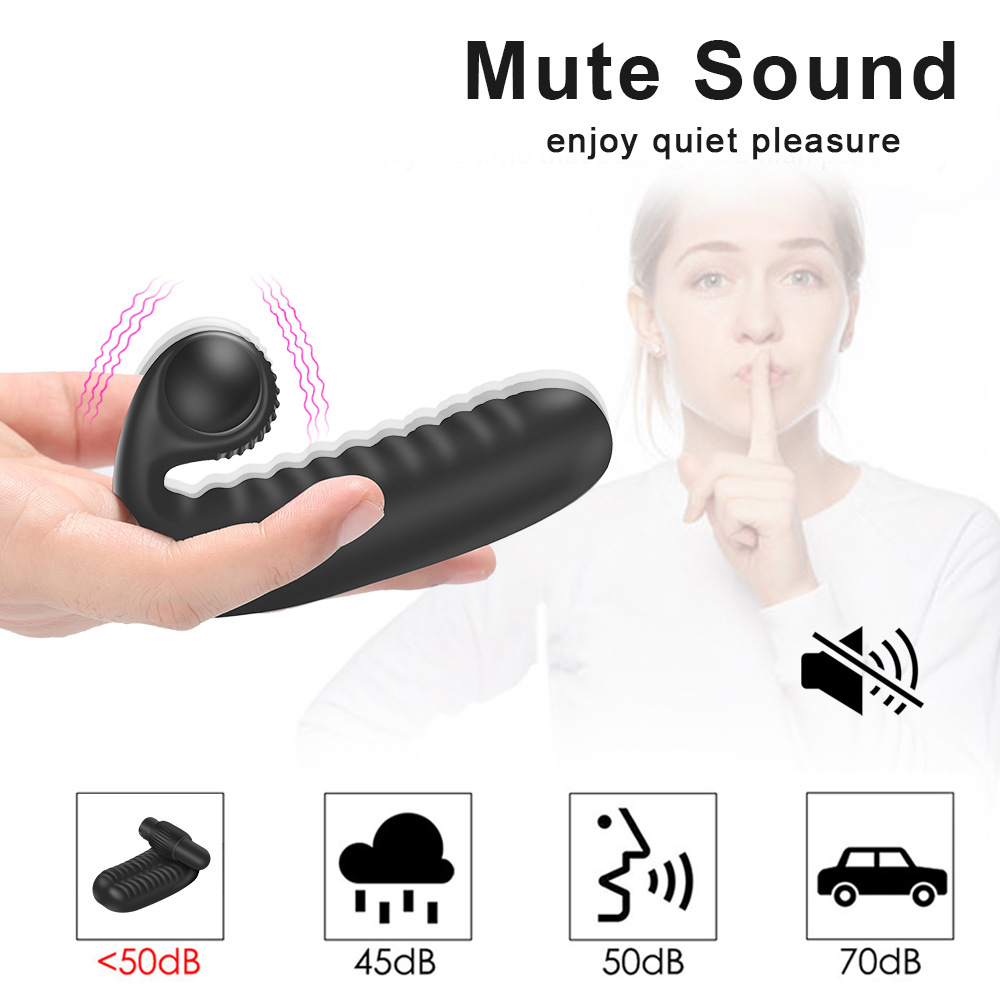 Rechargeable Yin Emperor stimulation wear finger vibrator silicone finger gloves couple massage vibrator adult sex