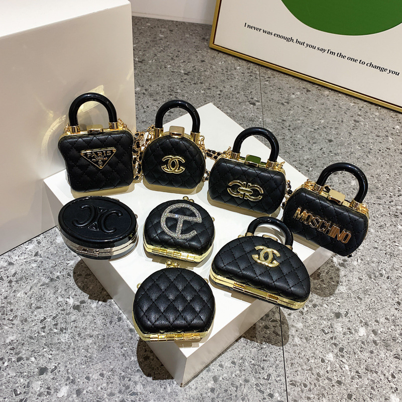 мини-сумка для помады для женщин, новый стиль 2025, маленькая сумка через плечо с декоративной жемчужной цепочкой