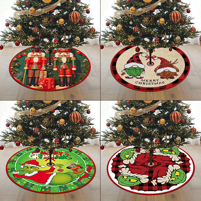 Amazon cross-border new Christmas decoration Christmas tree skirt exquisite Christmas tree decoration Christmas decorations wholesale