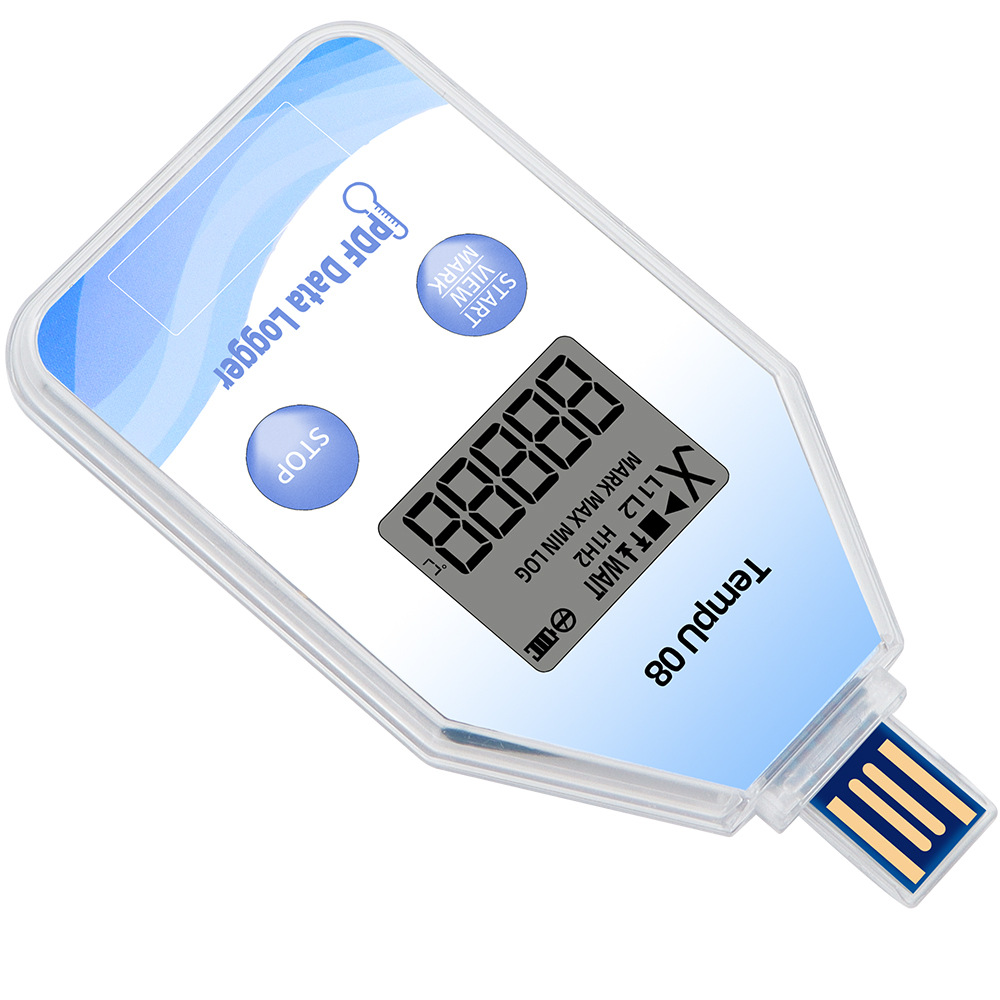 TempU08 cold chain greenhouse planting and transportation temperature data acquisition instrument USB disposable temperature recorder