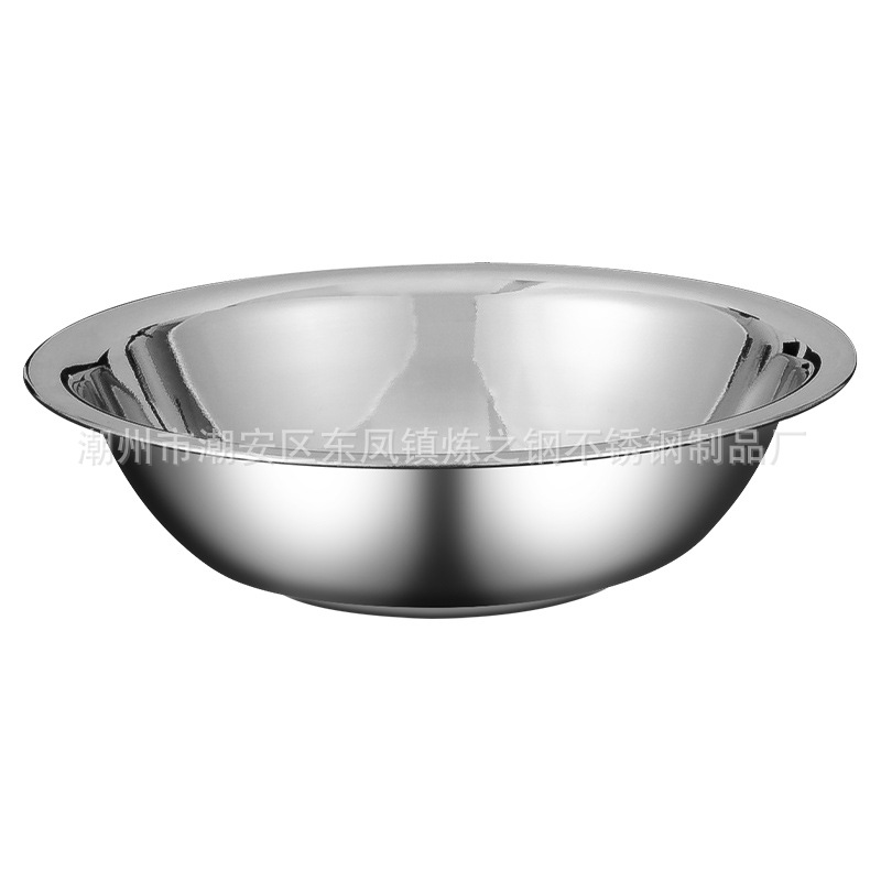 Stainless steel code bucket non-magnetic thickened Pet Bowl multi-purpose soup bowl Egg Bowl kitchen cooking basin factory direct sales