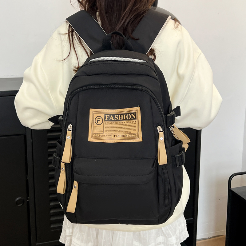 Новые кросс-бодер рюкзаки для девушек, нейлон, ретро, простой, для учеников средней школы, большой объем