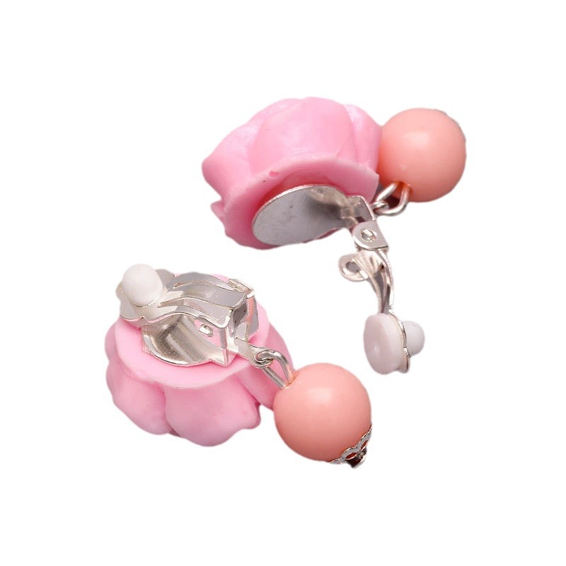 Hot Girls Cartoon Children's Boxed Ear Clips No Ear Holes Princess Student Cute Ear Studs Earrings Anti-Pain Earrings