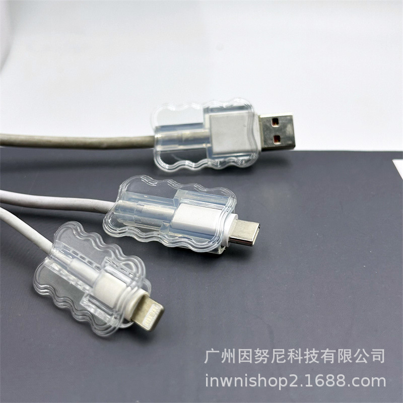 Защитный чехол для данных, защитный чехол для зарядного устройства Apple Android USB, противоударный